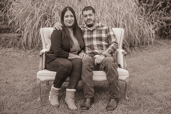 Sanchez-Corona Family Photo - DVX11562 B&W