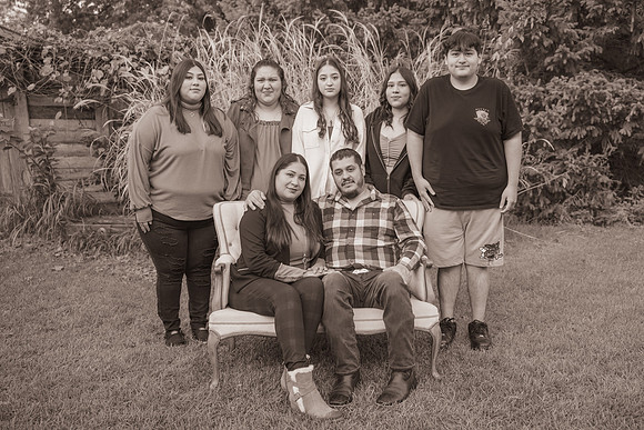 Sanchez-Corona Family Photo - DVX11580 B&W